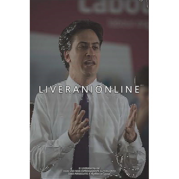 UNITED KINGDOM, London: Ed Miliband speaks during the launch of the Labour party\'s summer campaign at the Royal Institute of Architects in London on July 25, 2014 ©photoshot/AGENZIA ALDO LIVERANI SAS - ITALY ONLY - EDITORIAL USE ONLY