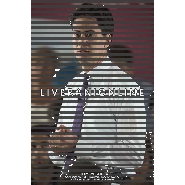 UNITED KINGDOM, London: Ed Miliband speaks during the launch of the Labour party\'s summer campaign at the Royal Institute of Architects in London on July 25, 2014 ©photoshot/AGENZIA ALDO LIVERANI SAS - ITALY ONLY - EDITORIAL USE ONLY