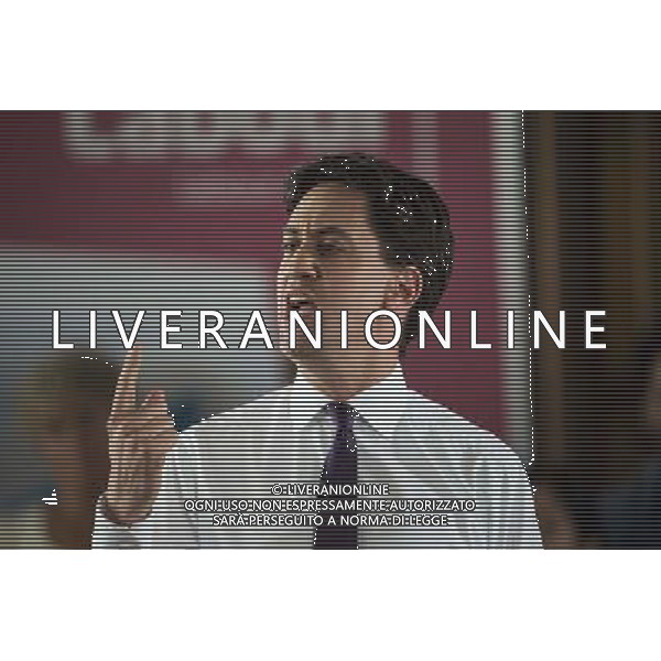 UNITED KINGDOM, London: Ed Miliband speaks during the launch of the Labour party\'s summer campaign at the Royal Institute of Architects in London on July 25, 2014 ©photoshot/AGENZIA ALDO LIVERANI SAS - ITALY ONLY - EDITORIAL USE ONLY