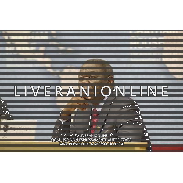Morgan Tsvangirai Zimbabwean opposition leader gives lecture entitled The Future of Opposition Politics in Zimbabwe. He was Prime Minister of the country from 2009 to 2013. Chatham House, London ©photoshot/AGENZIA ALDO LIVERANI SAS - ITALY ONLY - EDITORIAL USE ONLY