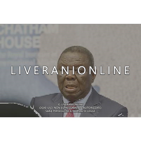 Morgan Tsvangirai Zimbabwean opposition leader gives lecture entitled The Future of Opposition Politics in Zimbabwe. He was Prime Minister of the country from 2009 to 2013. Chatham House, London ©photoshot/AGENZIA ALDO LIVERANI SAS - ITALY ONLY - EDITORIAL USE ONLY