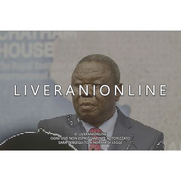 Morgan Tsvangirai Zimbabwean opposition leader gives lecture entitled The Future of Opposition Politics in Zimbabwe. He was Prime Minister of the country from 2009 to 2013. Chatham House, London ©photoshot/AGENZIA ALDO LIVERANI SAS - ITALY ONLY - EDITORIAL USE ONLY