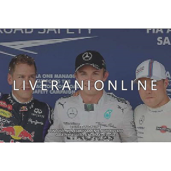 ,Sebastian Vettel (GER), Red Bull Racing Nico Rosberg (GER), Mercedes AMG F1 Team and Valtteri Bottas (FIN), Williams F1 Team 26.07.2014. Formula 1 World Championship, Rd 11, Hungarian Grand Prix, Budapest, Hungary, Qualifying Day. - www.xpbimages.com, EMail: requests@xpbimages.com - copy of publication required for printed pictures. Every used picture is fee-liable. © Copyright: Charniaux / XPB Images /AGENZIA ALDO LIVERANI SAS - ITALY ONLY - EDITORIAL USE ONLY - Gp F1 Ungheria Prove ufficiali