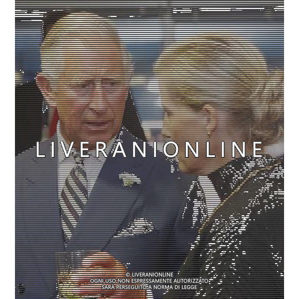 The Duke of Rothesay speaks with The Countess of Wessex during a reception at the opening ceremony of the Glasgow 2014 Commonwealth Games at Celtic Park in Glasgow, Scotland. A party atmosphere has descended on Celtic Park where the audience of 40,000 people enjoy the opening ceremony of the 20th Commonwealth Games. ©PHOTOSHOT/AGENZIA ALDO LIVERANI SAS - ITALY ONLY - EDITORIAL USE ONLY ©photoshot/AGENZIA ALDO LIVERANI SAS - ITALY ONLY - EDITORIAL USE ONLY - REALI INGLESI