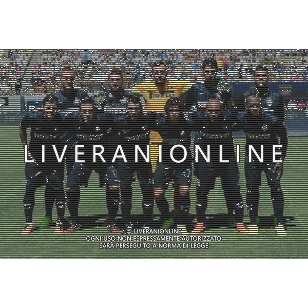 Guinnes International Champions Cup 2014 Berkeley (CA) - 26.07.2014 Real Madrid-Inter Nella Foto:Inter Squadra Formazione Vidic,D\'Ambrosio,Handanovic,Ranocchia,Juan Jesus,Icardi,Kuzmanovic,Botta,Dodo,Jonathan,Obi /Ph.Vitez-Ag. Aldo Liverani