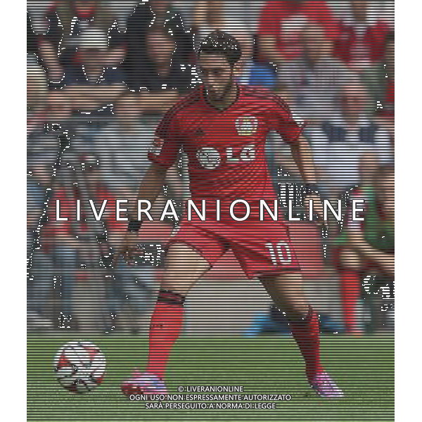 firo : 12.07.2014 Fu§ball,1.Bundesliga, Saison 2014/2015 Bayer 04 Leverkusen - Lierse, Testspiel, Hakan CALHANOGLU, Einzelaktion $worldrightsEs gelten unsere AGB, einsehbar auf www.firosportphoto.de, copyright by firo sportphoto: Coesfelder Str. 207 D-48249 DŸlmen www.firosportphoto.de mail@firosportphoto.de (V o l k s b a n k B o c h u m - W i t t e n ) BLZ.: 430 601 29 Kt. Nr.: 341 117 100 Tel:Ê +49-2594-9916004 Fax:Ê+49-2594-9916005 AG ALDO LIVERANI SAS ONLY ITALY