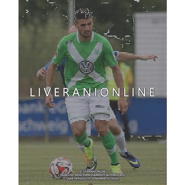 firo : 08.07.2014 Fu§ball,1.Bundesliga, Saison 2014/2015 VfL Wolfsburg, Testspiel, Daniel CALIGIURI, Einzelaktion $worldrightsEs gelten unsere AGB, einsehbar auf www.firosportphoto.de, copyright by firo sportphoto: Coesfelder Str. 207 D-48249 DŸlmen www.firosportphoto.de mail@firosportphoto.de (V o l k s b a n k B o c h u m - W i t t e n ) BLZ.: 430 601 29 Kt. Nr.: 341 117 100 Tel:Ê +49-2594-9916004 Fax:Ê+49-2594-9916005 AG ALDOL IVERANI SAS ONLY ITALY