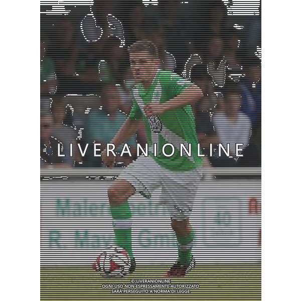 firo : 08.07.2014 Fu§ball,1.Bundesliga, Saison 2014/2015 VfL Wolfsburg, Testspiel, JUNG, Einzelaktion $worldrightsEs gelten unsere AGB, einsehbar auf www.firosportphoto.de, copyright by firo sportphoto: Coesfelder Str. 207 D-48249 DŸlmen www.firosportphoto.de mail@firosportphoto.de (V o l k s b a n k B o c h u m - W i t t e n ) BLZ.: 430 601 29 Kt. Nr.: 341 117 100 Tel:Ê +49-2594-9916004 Fax:Ê+49-2594-9916005 AG ALDOL IVERANI SAS ONLY ITALY