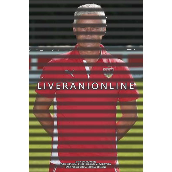 firo : Fußball,Fussball : 24.07.2014 1.Bundesliga, Saison 2014/2015 VfB Stuttgart, VfB, Stuttgart, Fototermin, Portraittermin, Portrait, Trainer Armin Veh ( Stuttgart ) $worldrightsEs gelten unsere AGB, einsehbar auf www.firosportphoto.de copyright by firo sportphoto: Coesfelder Str. 207 D- 48249 Dülmen www.firosportphoto.de mail@firosportphoto.de (V o l k s b a n k B o c h u m - W i t t e n ) BLZ.: 430 601 29 Kt. Nr.: 341 117 100 Tel: +49-2594 - 9916004 Fax: +49-2594 - 9916005 AG ALDO LIVERANI SAS ONLY ITALY