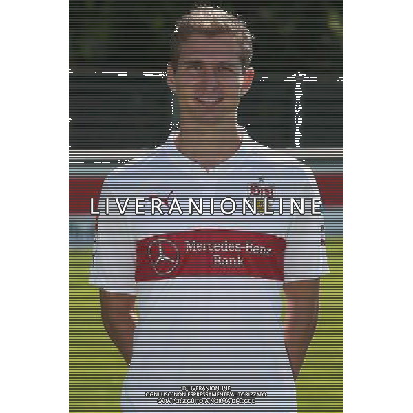 firo : Fußball,Fussball : 24.07.2014 1.Bundesliga, Saison 2014/2015 VfB Stuttgart, VfB, Stuttgart, Fototermin, Portraittermin, Portrait, Daniel Schwaab ( Stuttgart ) $worldrightsEs gelten unsere AGB, einsehbar auf www.firosportphoto.de copyright by firo sportphoto: Coesfelder Str. 207 D- 48249 Dülmen www.firosportphoto.de mail@firosportphoto.de (V o l k s b a n k B o c h u m - W i t t e n ) BLZ.: 430 601 29 Kt. Nr.: 341 117 100 Tel: +49-2594 - 9916004 Fax: +49-2594 - 9916005 AG ALDO LIVERANI SAS ONLY ITALY