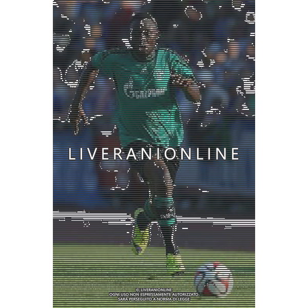 firo Fu§ball,Fussball, 23.07.2014 1. Bundesliga Saison 2014/2015 Vorbereitung, TL, Trainingslager in Grassau, Chiemsee, Testspiel Sportbund DJK Rosenheim - FC Schalke 04 Schalke, Chinedu Obasi, EInzelaktion, ganze FIgur $worldrightsEs gelten unsere AGB, einsehbar auf www.firosportphoto.de copyright by firo sportphoto: Coesfelder Str. 207 D- 48249 DŸlmen www.firosportphoto.de mail@firosportphoto.de (V o l k s b a n k B o c h u m - W i t t e n ) BLZ.: 430 601 29 Kt. Nr.: 341 117 100 Tel: +49-2594 - 9916004 Fax: +49-2594 - 9916005 AG ALDO LIVERANI SAS ONLY ITALY
