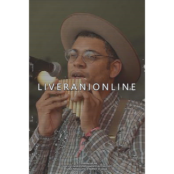 Martin Simpson \' Dom Flemons play WOMAD - World of Music, Arts and Dance. Persons Pictured: Dom Flemons. ©PHOTOSHOT/Agenzia Aldo Liverani sas - ITALY ONLY - EDITORIAL USE ONLY