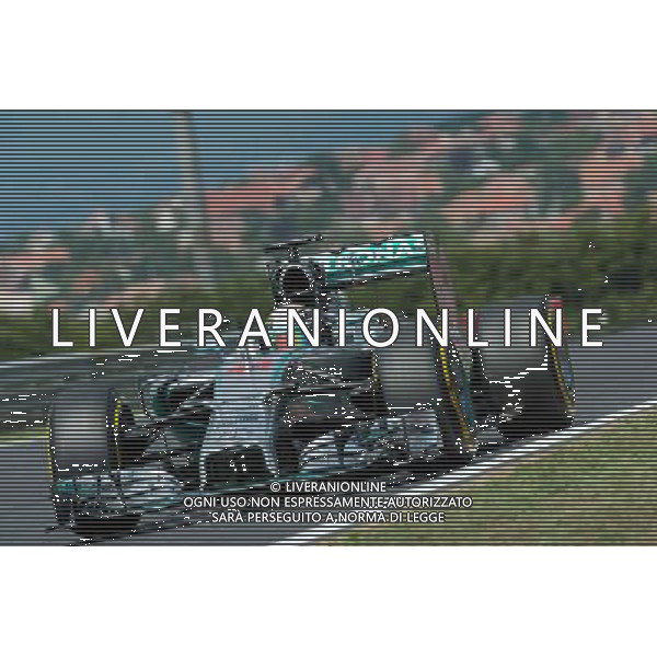 (140726) -- MOGYOROD, July 26, 2014 () -- Mercedes Formula One driver Lewis Hamilton of Britain drives his car during the third free practice session of the F1 Hungarian Grand Prix at Hungaroring in Mogyorod, Hungary on July 26, 2014. Lewis Hamilton set the fastest time with 1 minute 24.048 seconds in this practice session. (/Jure Makovec) ©PHOTOSHOT/Agenzia Aldo Liverani sas - ITALY ONLY - EDITORIAL USE ONLY - GP UNGHERIA F1
