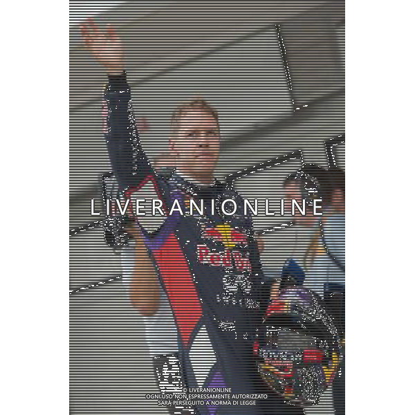 (140727) -- MOGYOROD, July 27, 2014() -- Red Bull Formula One driver Sebastian Vettel of Germany reacts after placing second in the qualifying session of the F1 Hungarian Grand Prix at Hungaroring in Mogyorod, Hungary on July 26, 2014. Rosberg, who took his 6th pole position of the year, was followed by Sebastian Vetter and Valtteri Bottas .(/Jure Makovec) ©PHOTOSHOT/Agenzia Aldo Liverani sas - ITALY ONLY - EDITORIAL USE ONLY - GP UNGHERIA F1