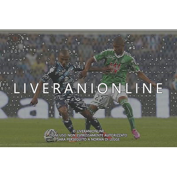 Moustapha Sall / Yacine Brahimi - 27.07.2014 - Porto / Saint Etienne - Match amical Photo : Carlos Rodrigues / Icon Sport *** Local Caption *** AG ALDO LIVERANI SAS ONLY ITALY *** Local Caption ***