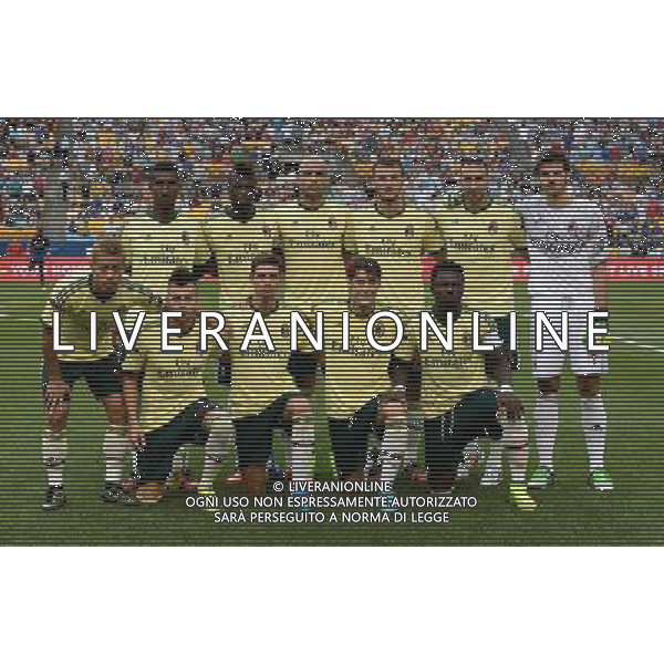 Guinnes International Champions Cup 2014 Pittsburgh (PA) - 27.07.2014 Milan-Manchester City Nella Foto:Milan Squadra Formazione Agazzi,De Sciglio,Rami,Constant,Alex,Muntari,Poli,Cristante,Honda,Niang,El Shaarawy /Ph.Vitez-Ag. Aldo Liverani
