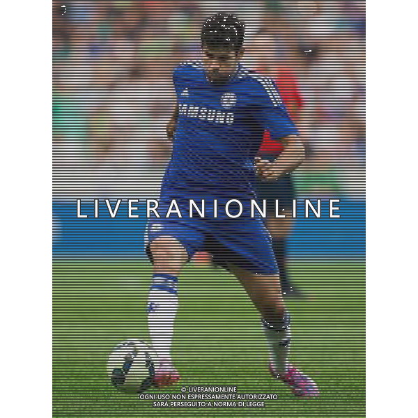 Diego Costa #19 of Chelsea FC // during international Friendly between NK Olimpija Ljubljana and Chelsea FC at the SRC Stozice in Ljubljana, Slovenia on 2014/07/27. EXPA Pictures © 2014, PhotoCredit: EXPA/ Sportida/ Vid Ponikvar *****ATTENTION - OUT of SLO, FRA***** ©photoshot/Agenzia Aldo Liverani sas - ITALY ONLY - EDITORIAL USE ONLY - NK Olimpija Ljubljana Vs Chelsea FC partita amichevole internazionale allo SRC Stozice a Lubiana, in Slovenia 27 luglio 2014