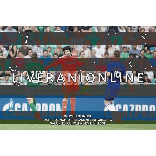 Petr Cech #1 of Chelsea FC // during international Friendly between NK Olimpija Ljubljana and Chelsea FC at the SRC Stozice in Ljubljana, Slovenia on 2014/07/27. EXPA Pictures © 2014, PhotoCredit: EXPA/ Sportida/ Vid Ponikvar *****ATTENTION - OUT of SLO, FRA***** ©photoshot/Agenzia Aldo Liverani sas - ITALY ONLY - EDITORIAL USE ONLY - NK Olimpija Ljubljana Vs Chelsea FC partita amichevole internazionale allo SRC Stozice a Lubiana, in Slovenia 27 luglio 2014