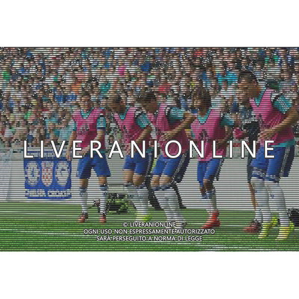 John Terry (R) of Chelsea FC and other players of Chelsea at warming up // during international Friendly between NK Olimpija Ljubljana and Chelsea FC at the SRC Stozice in Ljubljana, Slovenia on 2014/07/27. EXPA Pictures © 2014, PhotoCredit: EXPA/ Sportida/ Vid Ponikvar *****ATTENTION - OUT of SLO, FRA***** ©photoshot/Agenzia Aldo Liverani sas - ITALY ONLY - EDITORIAL USE ONLY - NK Olimpija Ljubljana Vs Chelsea FC partita amichevole internazionale allo SRC Stozice a Lubiana, in Slovenia 27 luglio 2014