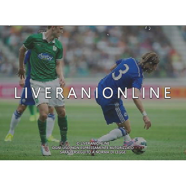 Filipe Luis #3 of Chelsea FC // during international Friendly between NK Olimpija Ljubljana and Chelsea FC at the SRC Stozice in Ljubljana, Slovenia on 2014/07/27. EXPA Pictures © 2014, PhotoCredit: EXPA/ Sportida/ Vid Ponikvar *****ATTENTION - OUT of SLO, FRA***** ©photoshot/Agenzia Aldo Liverani sas - ITALY ONLY - EDITORIAL USE ONLY - NK Olimpija Ljubljana Vs Chelsea FC partita amichevole internazionale allo SRC Stozice a Lubiana, in Slovenia 27 luglio 2014