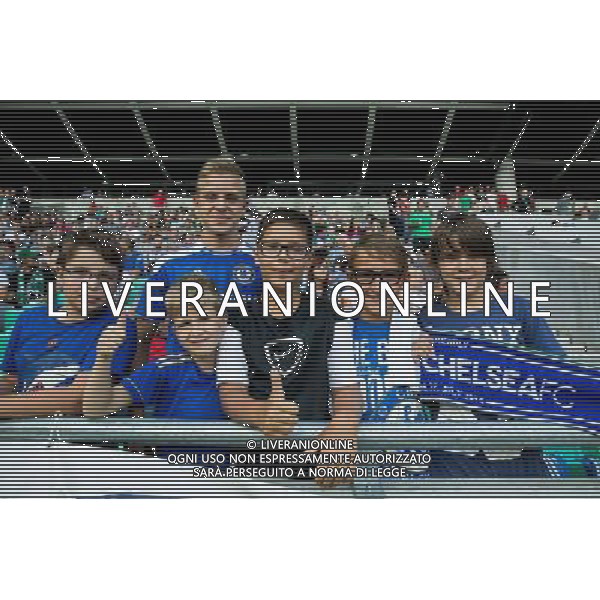 Fans of Chelsea // during international Friendly between NK Olimpija Ljubljana and Chelsea FC at the SRC Stozice in Ljubljana, Slovenia on 2014/07/27. EXPA Pictures © 2014, PhotoCredit: EXPA/ Sportida/ Vid Ponikvar *****ATTENTION - OUT of SLO, FRA***** ©photoshot/Agenzia Aldo Liverani sas - ITALY ONLY - EDITORIAL USE ONLY - NK Olimpija Ljubljana Vs Chelsea FC partita amichevole internazionale allo SRC Stozice a Lubiana, in Slovenia 27 luglio 2014