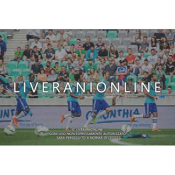 Players of Chelsea at warming up // during international Friendly between NK Olimpija Ljubljana and Chelsea FC at the SRC Stozice in Ljubljana, Slovenia on 2014/07/27. EXPA Pictures © 2014, PhotoCredit: EXPA/ Sportida/ Vid Ponikvar *****ATTENTION - OUT of SLO, FRA***** ©photoshot/Agenzia Aldo Liverani sas - ITALY ONLY - EDITORIAL USE ONLY - NK Olimpija Ljubljana Vs Chelsea FC partita amichevole internazionale allo SRC Stozice a Lubiana, in Slovenia 27 luglio 2014