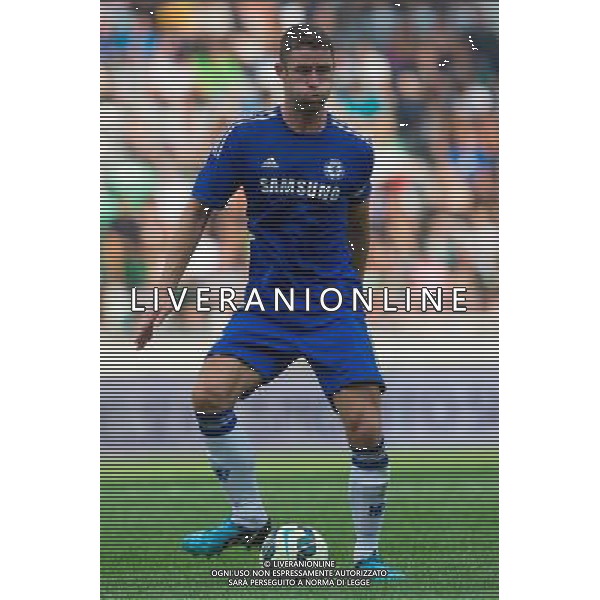 Gary Cahill #24 of Chelsea FC // during international Friendly between NK Olimpija Ljubljana and Chelsea FC at the SRC Stozice in Ljubljana, Slovenia on 2014/07/27. EXPA Pictures © 2014, PhotoCredit: EXPA/ Sportida/ Matic Klansek Velej *****ATTENTION - OUT of SLO, FRA***** ©PHOTOSHOT/Agenzia Aldo Liverani sas - ITALY ONLY - EDITORIAL USE ON - NK Olimpija Ljubljana Vs Chelsea FC partita amichevole internazionale allo SRC Stozice a Lubiana, in Slovenia 27 luglio 2014