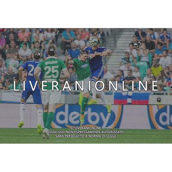 Miran Burgic #30 of NK Olimpija Ljubljana vs John Terry #26 of Chelsea FC // during international Friendly between NK Olimpija Ljubljana and Chelsea FC at the SRC Stozice in Ljubljana, Slovenia on 2014/07/27. EXPA Pictures © 2014, PhotoCredit: EXPA/ Sportida/ Vid Ponikvar *****ATTENTION - OUT of SLO, FRA***** ©photoshot/Agenzia Aldo Liverani sas - ITALY ONLY - EDITORIAL USE ONLY - NK Olimpija Ljubljana Vs Chelsea FC partita amichevole internazionale allo SRC Stozice a Lubiana, in Slovenia 27 luglio 2014