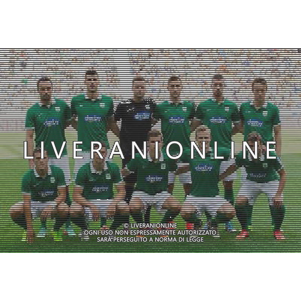 Players of NK Olimpija: 1st line (L-R) Darijan Matic #8 of NK Olimpija Ljubljana, Filip Valencic #11 of NK Olimpija Ljubljana, Nik Kapun #23 of NK Olimpija Ljubljana, Nik Omladic #21 of NK Olimpija Ljubljana and Boban Jovic #5 of NK Olimpija Ljubljana, 2nd line: Aleksandar Rodic #7 of NK Olimpija Ljubljana, Nemanja Mitrovic #32 of NK Olimpija Ljubljana, Aleksander Seliga #1 of NK Olimpija Ljubljana, Andraz Sporar #10 of NK Olimpija Ljubljana, Kenan Bajric #24 of NK Olimpija Ljubljana and Antonio Delamea Mlinar #20 of NK Olimpija Ljubljana // during international Friendly between NK Olimpija Ljubljana and Chelsea FC at the SRC Stozice in Ljubljana, Slovenia on 2014/07/27. EXPA Pictures © 2014, PhotoCredit: EXPA/ Sportida/ Vid Ponikvar *****ATTENTION - OUT of SLO, FRA***** ©photoshot/Agenzia Aldo Liverani sas - ITALY ONLY - EDITORIAL USE ONLY - NK Olimpija Ljubljana Vs Chelsea FC partita amichevole internazionale allo SRC Stozice a Lubiana, in Slovenia 27 luglio 2014