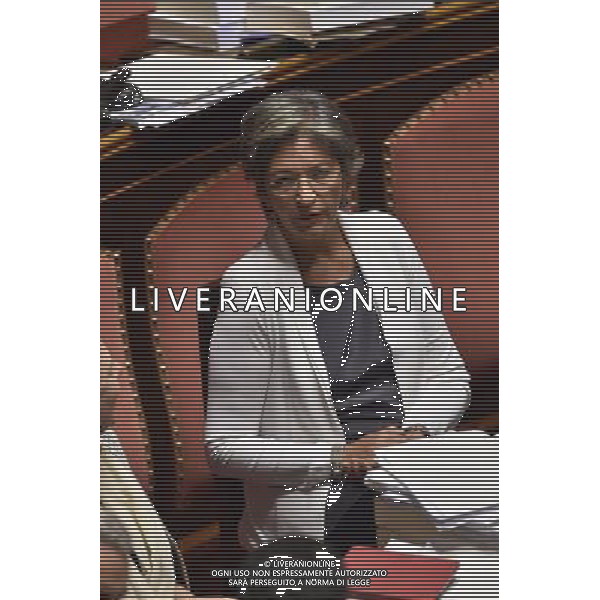 Seduta al Senato Roma 29 luglio 2014 nella foto anna finocchiaro ©Corradetti/Agenzia Aldo Liverani sas