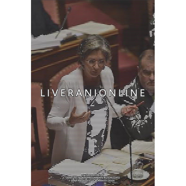 Seduta al Senato Roma 29 luglio 2014 nella foto anna finocchiaro ©Corradetti/Agenzia Aldo Liverani sas