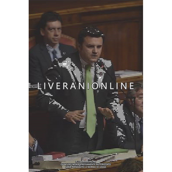 Seduta al Senato Roma 29 luglio 2014 nella foto Gian Marco centinaio ©Corradetti/Agenzia Aldo Liverani sas