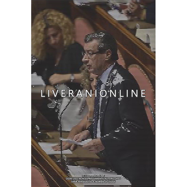 Seduta al Senato Roma 29 luglio 2014 nella foto Vannino chiti ©Corradetti/Agenzia Aldo Liverani sas