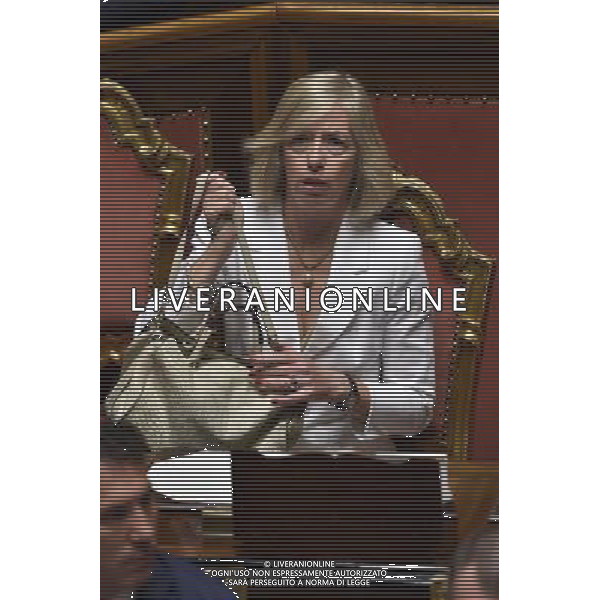 Seduta al Senato Roma 29 luglio 2014 nella foto stefania giannini ©Corradetti/Agenzia Aldo Liverani sas