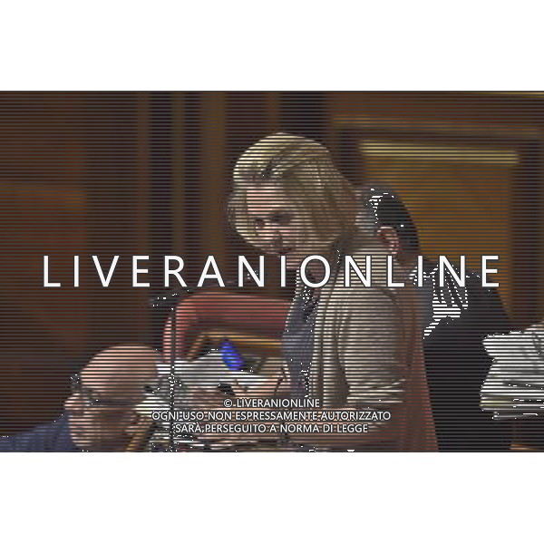 Seduta al Senato Roma 29 luglio 2014 nella foto Loredana de petris ©Corradetti/Agenzia Aldo Liverani sas