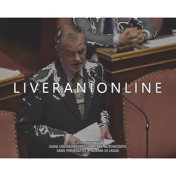 Seduta al Senato Roma 29 luglio 2014 nella foto roberto calderoli ©Corradetti/Agenzia Aldo Liverani sas