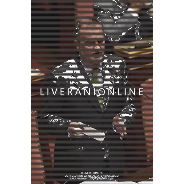 Seduta al Senato Roma 29 luglio 2014 nella foto roberto calderoli ©Corradetti/Agenzia Aldo Liverani sas