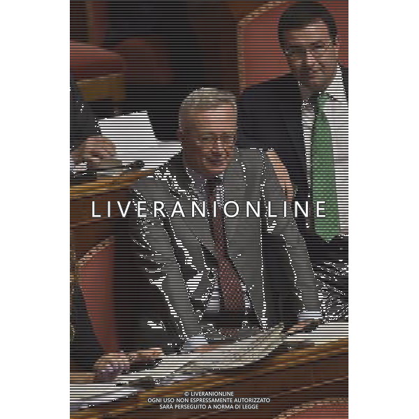 Seduta al Senato Roma 29 luglio 2014 nella foto giulio tremonti ©Corradetti/Agenzia Aldo Liverani sas