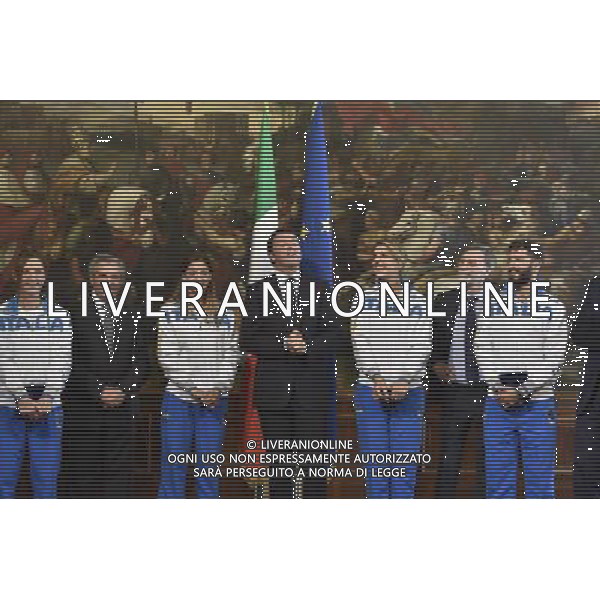 Il Presidente del Consiglio dei Ministri, Matteo Renzi, incontra a Palazzo Chigi a Roma 29 luglio 2014, gli atleti azzurri che hanno conquistato il podio ai recenti Campionati mondiali di scherma. Gli atleti saranno guidati dal Presidente del CONI, Giovanni Malago\', dal Segretario Generale, Roberto Fabbricini, dal Vice Segretario, Carlo Mornati e dal Presidente della Federazione Italiana Scherma e Vice Presidente vicario del CONI, Giorgio Scarso. ©Corradetti/AGENZIA ALDO LIVERANI SAS