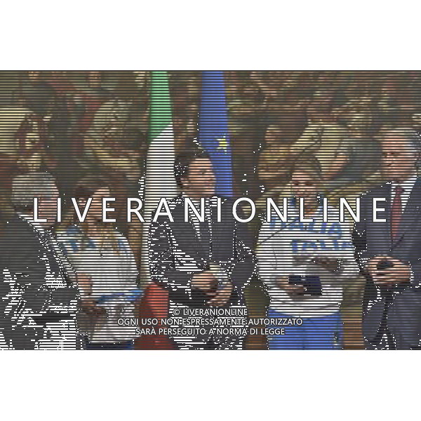 Il Presidente del Consiglio dei Ministri, Matteo Renzi, incontra a Palazzo Chigi a Roma 29 luglio 2014, gli atleti azzurri che hanno conquistato il podio ai recenti Campionati mondiali di scherma. Gli atleti saranno guidati dal Presidente del CONI, Giovanni Malago\', dal Segretario Generale, Roberto Fabbricini, dal Vice Segretario, Carlo Mornati e dal Presidente della Federazione Italiana Scherma e Vice Presidente vicario del CONI, Giorgio Scarso. ©Corradetti/AGENZIA ALDO LIVERANI SAS