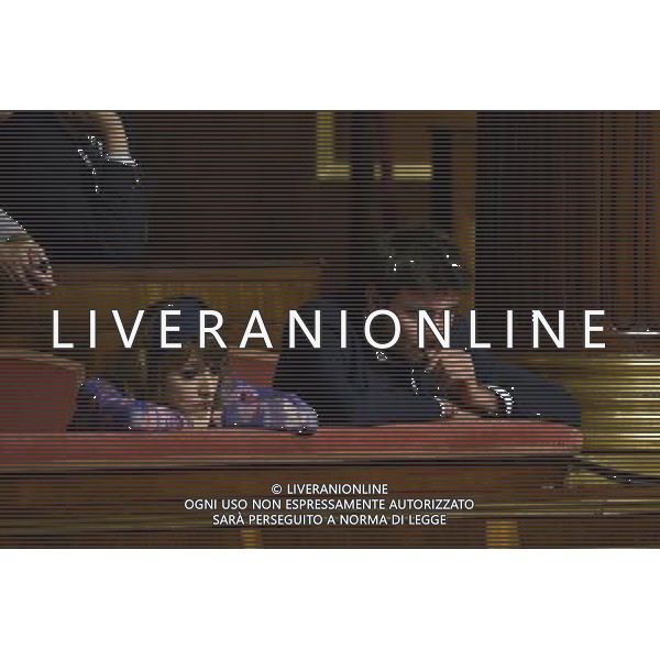 Seduta al Senato Roma 29 luglio 2014 nella foto Alessandro Di Battista ©Corradetti/AGENZIA ALDO LIVERANI SAS
