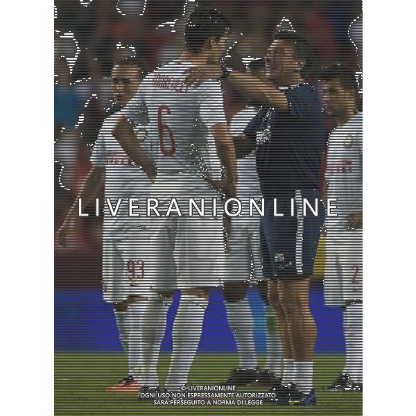 Guinnes International Champions Cup 2014 Washington DC - 29.07.2014 Inter-Manchester United Nella Foto:mazzarri consola andreolli dopo il rigore sbagliato /Ph.Vitez-Ag. Aldo Liverani