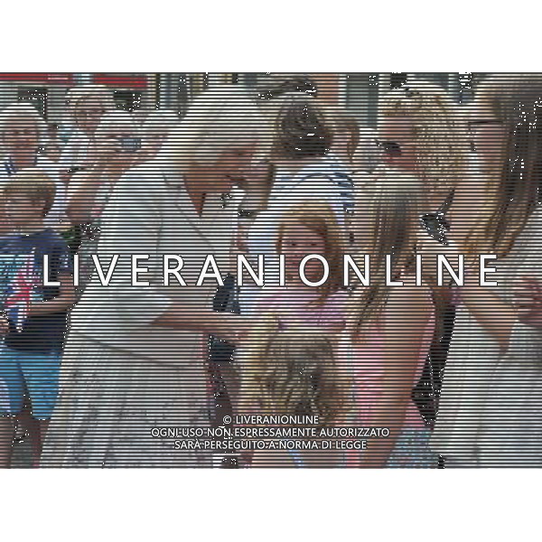 (m) Camilla Duchess of Cornwall during a visit to the market town of Oakham Prince of Wales and Duchess of Cornwall visits Rutland, Britain - 28 Jul 2014 ©photoshot/Agenzia Aldo Liverani sas - ITALY ONLY - EDITORIAL USE ONLY - REALI INGLESI: Il Principe Carlo d\'inghilterra e la moglie Camilla Duchessa di Cornovaglia in visita ufficiale alla citta\' mercato di Oakham Rutland, Regno Unito - 28 luglio 2014