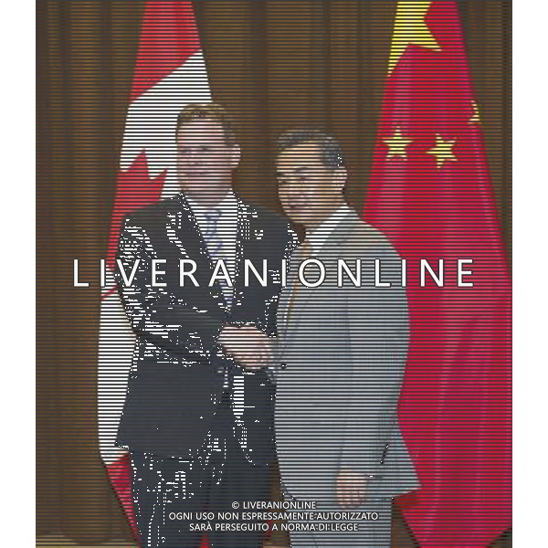 (140729) -- BEIJING, July 29, 2014 () -- Chinese Foreign Minister Wang Yi (R) holds talks with his Canadian counterpart John Baird in Beijing, capital of China, July 29, 2014. (/Xie Huanchi) (wf) ©photoshot/Agenzia Aldo Liverani sas - ITALY ONLY - EDITORIAL USE ONLY