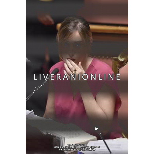 Roma - 30/07/2014 - Palazzo Madama - Seduta pubblica discussione e voto delle riforme costituzionali - nella foto: Maria Elena Boschi / Ph. Fabrizio Corradetti - Ag. Aldo Liverani Sas