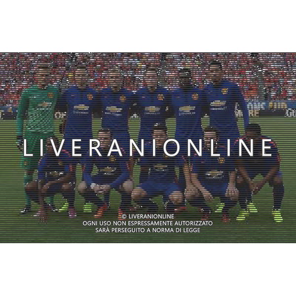 Guinnes International Champions Cup 2014 Washington DC - 29.07.2014 Inter-Manchester United Nella Foto:Manchester United Squadra Formazione Jones,Evans,Mata,Rooney,Smalling,Lindegaard,Young,Welbeck,Herrera,Fletcher,Valencia /Ph.Vitez-Ag. Aldo Liverani