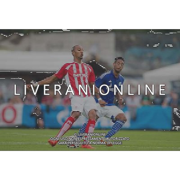 Mame Diouf (Stoke City) gegen Dennis Aogo (FC Schalke 04) // during a Friendly Match between FC Schalke 04 and Stoke City at the Kufstein Arena, Kufstein, Austria on 2014/07/29. EXPA Pictures © 2014, PhotoCredit: EXPA/ Johann Groder AG ALDO LIVERANI SAS ONLY ITALY