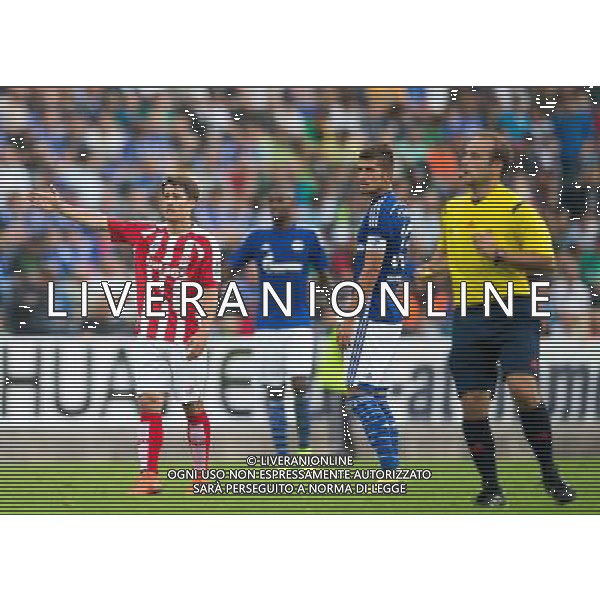 Bojan Krkic (Stoke City), Roman Neust‰dter (FC Schalke 04) // during a Friendly Match between FC Schalke 04 and Stoke City at the Kufstein Arena, Kufstein, Austria on 2014/07/29. EXPA Pictures © 2014, PhotoCredit: EXPA/ Johann Groder AG ALDO LIVERANI SAS ONLY ITALY