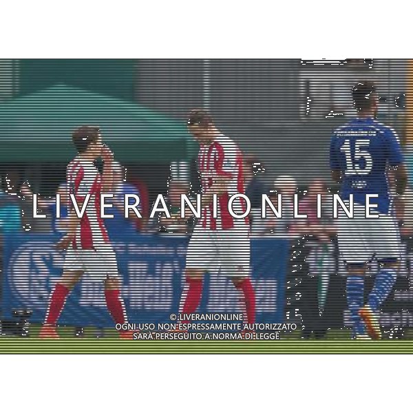 Bojan Krkic (Stoke City), Marko Arnautovic (Stoke City), Dennis Aogo (FC Schalke 04) nach vergebenen 11er // during a Friendly Match between FC Schalke 04 and Stoke City at the Kufstein Arena, Kufstein, Austria on 2014/07/29. EXPA Pictures © 2014, PhotoCredit: EXPA/ Johann Groder AG ALDO LIVERANI SAS ONLY ITALY