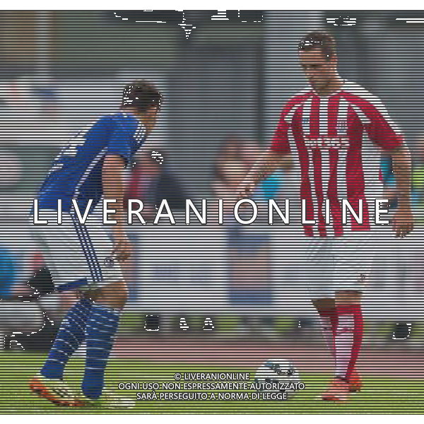 Kaan Ayhan (FC Schalke 04) gegen Marko Arnautovic (Stoke City) // during a Friendly Match between FC Schalke 04 and Stoke City at the Kufstein Arena, Kufstein, Austria on 2014/07/29. EXPA Pictures © 2014, PhotoCredit: EXPA/ Johann Groder AG ALDO LIVERANI SAS ONLY ITALY